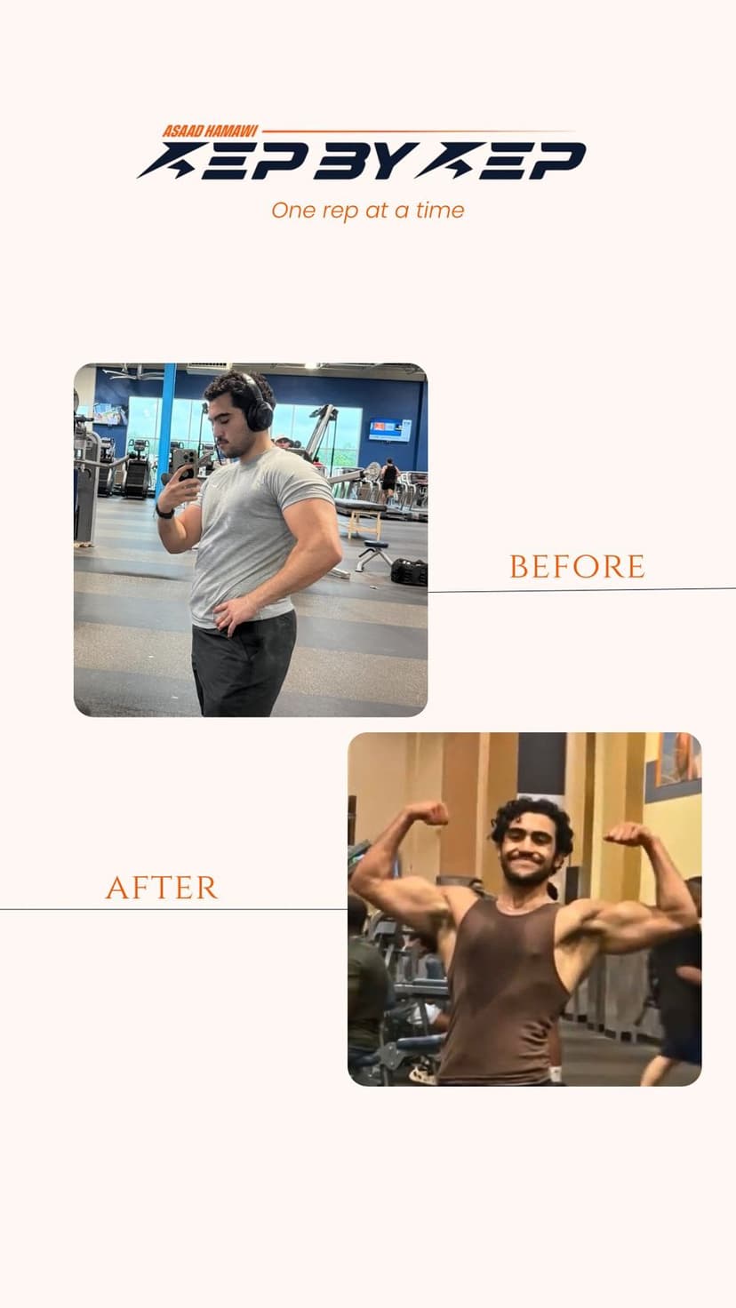 Client body transformation before and after - fat loss results