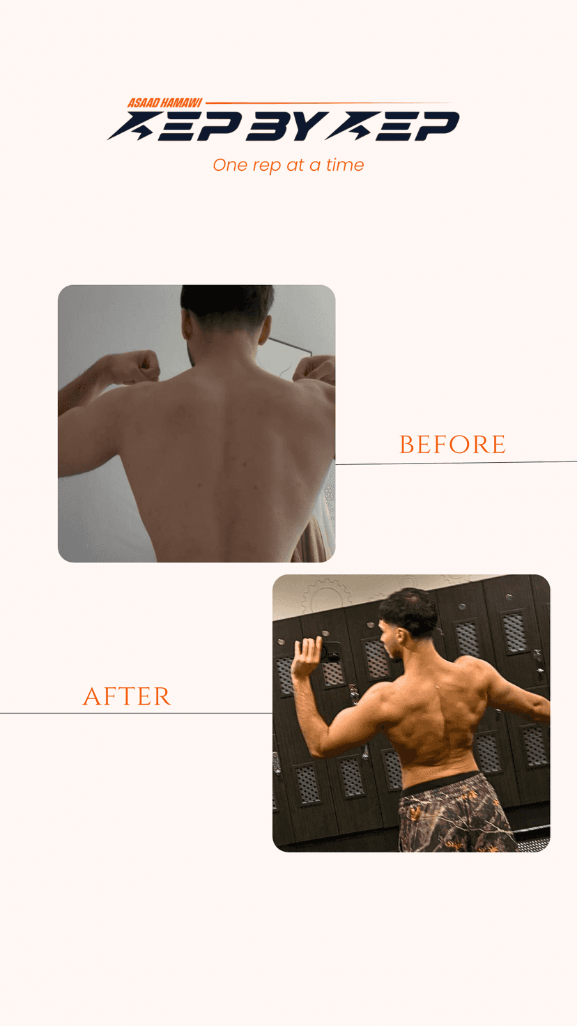 Client body transformation before and after - nutrition coaching outcome 13