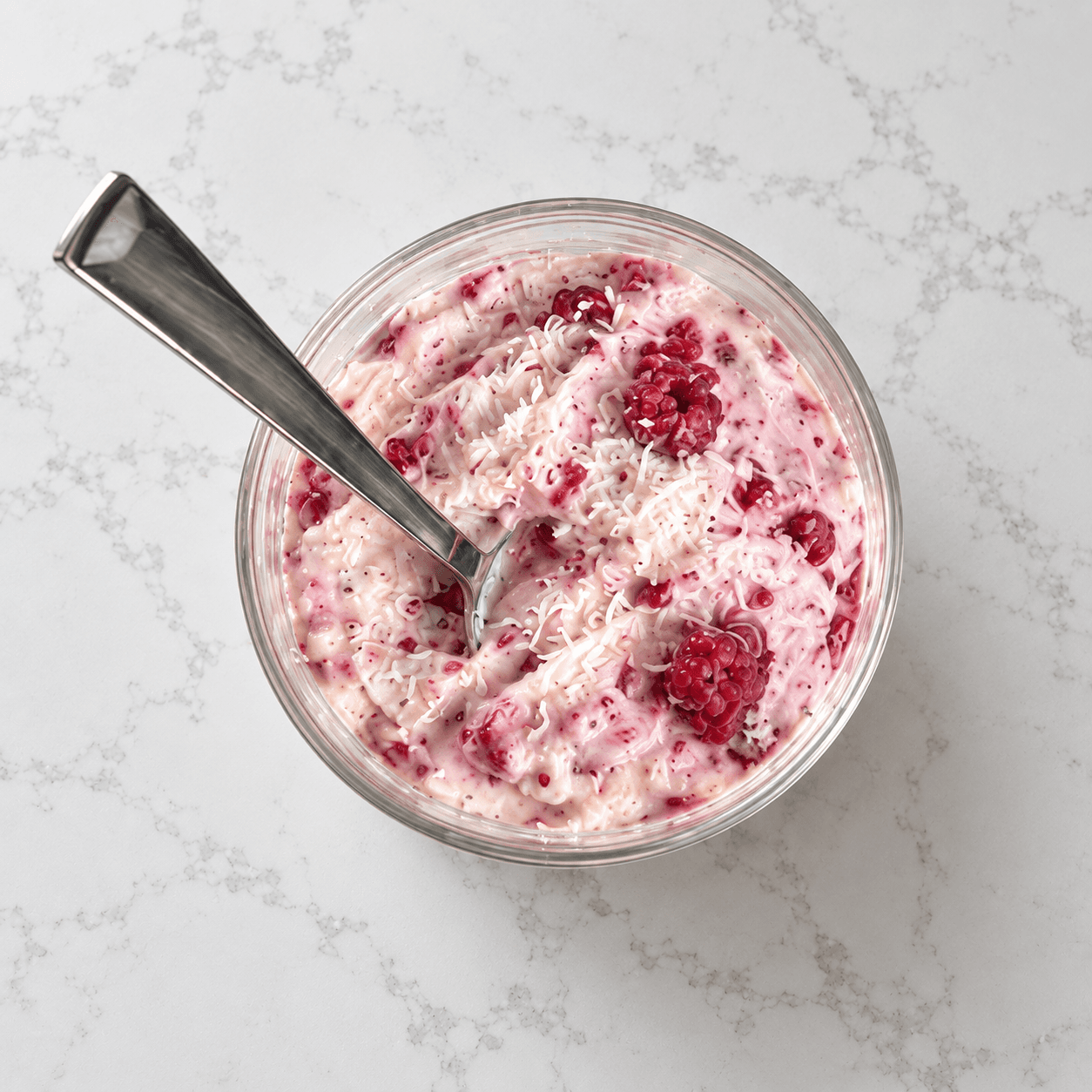 Raspberry & Coconut Ice cream